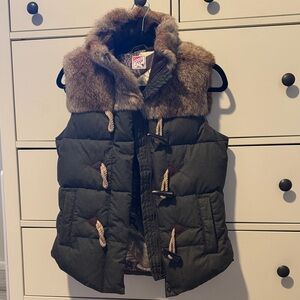 [PRPS] Fur Trim Puffer Vest
